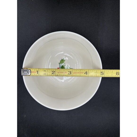 Vtg Christmas Lenox Holiday Joy Small 5" Candy All Purpose Bowl Treats Christmas - Picture 7 of 8